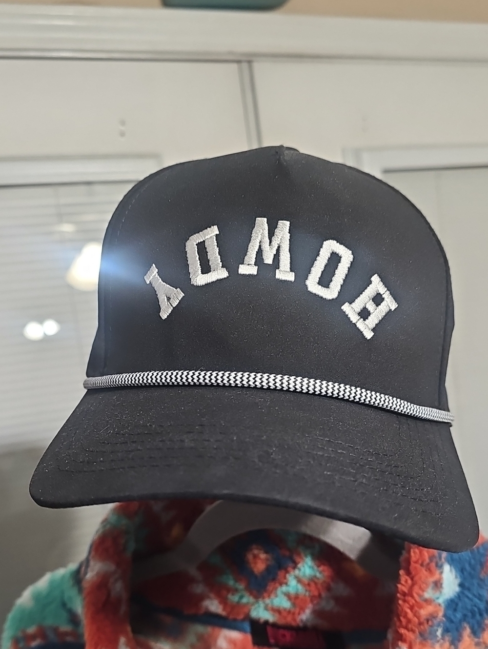 Howdy Trucker Cap with White Embroidered Letters
